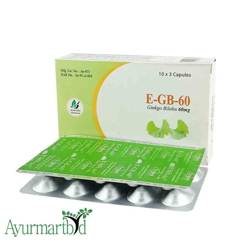 E-GB-60 Capsules for Neurological Disorders | AyurMartBD