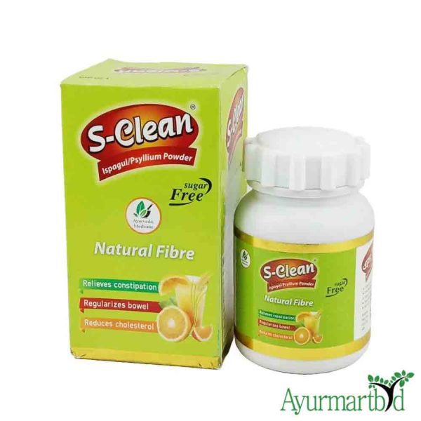 S-Clean Natural Isabgul Powder for Digestion and Liver Care