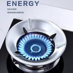 Energy Saving Gas Stove Cover High Efficiency Windproof Disk Windshield Bracket Flame Cap Cover