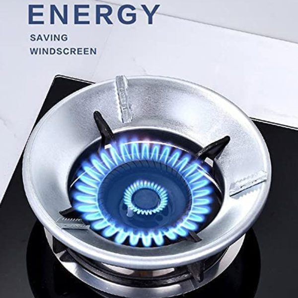Energy Saving Gas Stove Cover High Efficiency Windproof Disk Windshield Bracket Flame Cap Cover