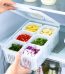 6 grid fridge storage box