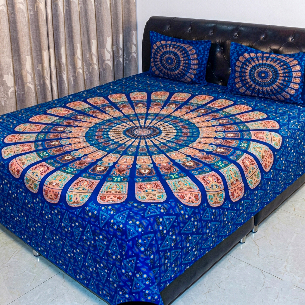 Luxury Panel Cotton Bed Sheet