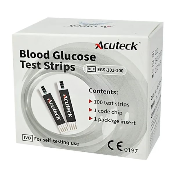 Acuteck Blood Glucose Test Strips 100's Pack