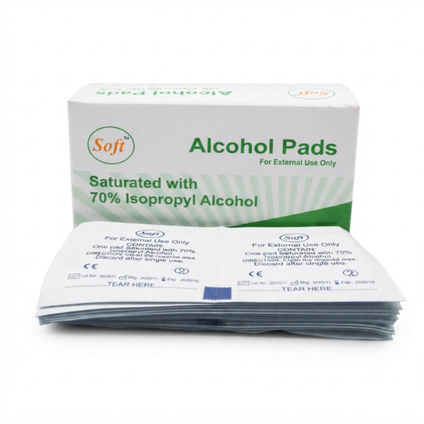 soft alcohol pads