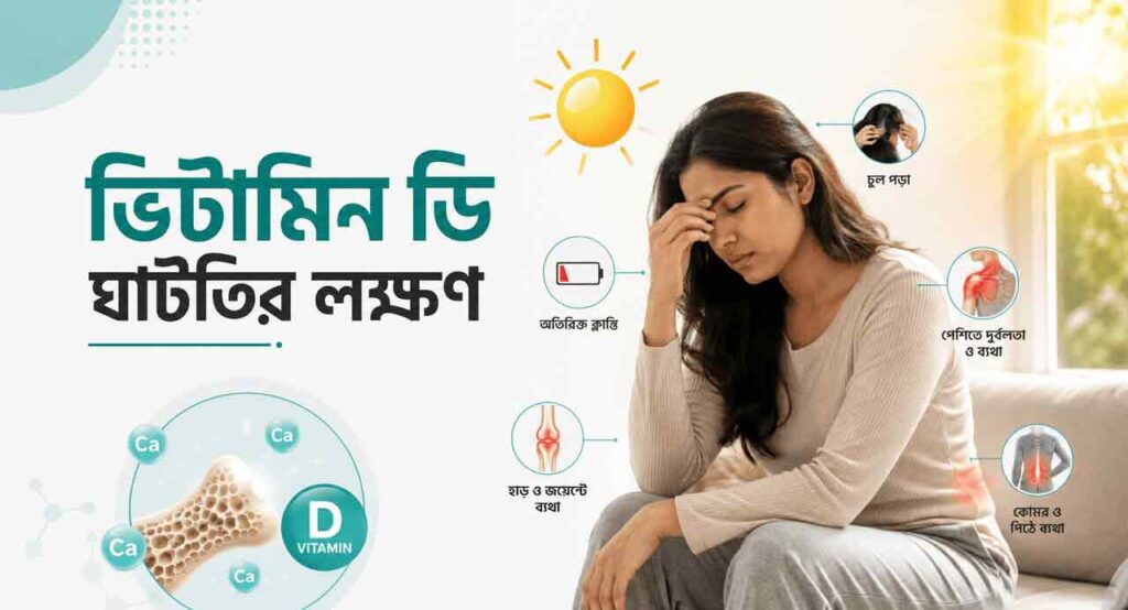ভিটামিন ডি ঘাটতির লক্ষণ ও ঝুঁকি