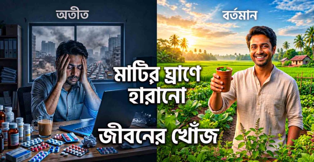 মাটির ঘ্রাণে হারানো জীবনের খোঁজ